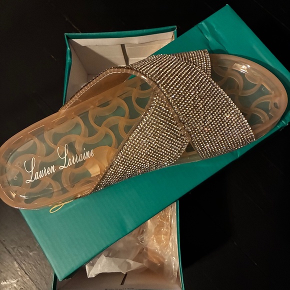 Lauren Lorraine Jeweled Slip-Ons NIB - Picture 1 of 1